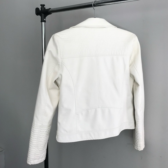 White Faux leather moto jacket JACK by bb dakota Nordstrom - Picture 6 of 7